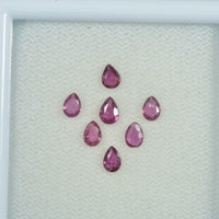 4x3 mm Natural Ruby Loose Gemstone Pear Cut