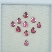 4x3 mm Lot Natural Ruby Loose Gemstone Pear Cut