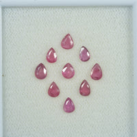 4x3 mm Natural Ruby Loose Gemstone Pear Cut