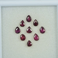 4x3 mm Natural Ruby Loose Gemstone Pear Cut