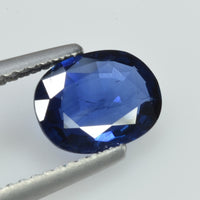 1.37 cts Natural Blue Sapphire Loose Gemstone Oval Cut