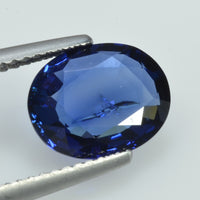 2.45 cts Natural Blue Sapphire Loose Gemstone Oval Cut