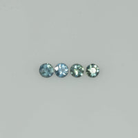 2.3-3.3 mm Natural Blue Green Teal Sapphire Loose Gemstone Round Cut