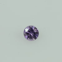 2.5-3.0 mm Natural Lavender Purple Sapphire Loose Gemstone Vs Quality Round Diamond Cut