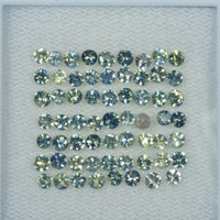 2-3 mm Natural Green Sapphire Loose Gemstone Round Diamond Cut Vs Quality Color