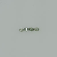 1.4-3.5 mm Natural Green Sapphire Loose Gemstone Round Diamond Cut Vs Quality Color