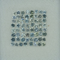 1.4-3.0 mm Natural Greenish yellow Sapphire Loose Gemstone Round Diamond Cut Color