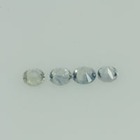 1.4-3.0 mm Natural Greenish yellow Sapphire Loose Gemstone Round Diamond Cut Color