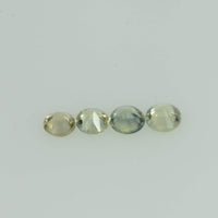 1.4- 3 mm Natural Yellowish Green Sapphire Loose Gemstone Round Diamond Cut Color