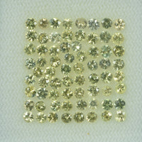1.3- 4.0 mm Natural Yellowish Green Sapphire Loose Gemstone Round Diamond Cut