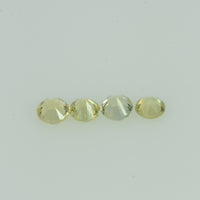 1.3- 4.0 mm Natural Yellowish Green Sapphire Loose Gemstone Round Diamond Cut
