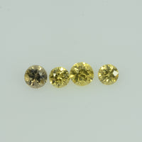 1.4- 3.5 mm Natural Yellow Sapphire Loose Gemstone Round Diamond Cut Color - Thai Gems Export Ltd.