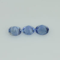 3.8-5.0 mm Natural Blue Sapphire Loose Gemstone Round Diamond Cut Vs Quality Color