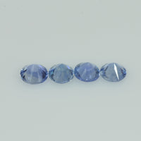4-5.3 mm Natural Blue Sapphire Loose Gemstone Round Diamond Cut Vs Quality Color - Thai Gems Export Ltd.