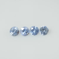 4-5 mm Natural Blue Sapphire Loose Gemstone Round Diamond Cut Vs Quality Color