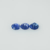 3.8-4.4 mm Natural Blue Sapphire Loose Gemstone Round Diamond Cut Vs Quality Color