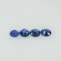 4-5 mm Natural Blue Sapphire Loose Gemstone Round Diamond Cut Vs Quality Color - Thai Gems Export Ltd.