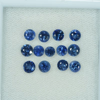 4-5 mm Natural Blue Sapphire Loose Gemstone Round Diamond Cut Vs Quality Color - Thai Gems Export Ltd.