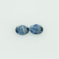 4.3-4.7 mm Natural Blue Sapphire Loose Gemstone Round Diamond Cut Vs Quality Color