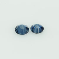4.3-4.7 mm Natural Blue Sapphire Loose Gemstone Round Diamond Cut Vs Quality Color