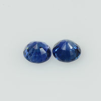 4.1-4.2 mm Natural Blue Sapphire Loose Gemstone Round Diamond Cut