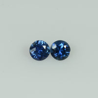 3.8-4.1 mm Natural Blue Sapphire Loose Gemstone Round Cut