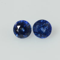 4.4-4.5 mm Natural Blue Sapphire Loose Gemstone Round Diamond Cut