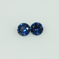 4-4.5 mm Natural Blue Sapphire Loose Gemstone Round Diamond Cut - Thai Gems Export Ltd.