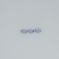 2.5-3.5 mm Natural Whitish Blue Sapphire Loose Cleanish Quality Gemstone Round Diamond Cut - Thai Gems Export Ltd.