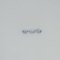 2.5-4.0 mm Natural Whitish Blue Sapphire Loose Cleanish Quality Gemstone Round Diamond Cut - Thai Gems Export Ltd.
