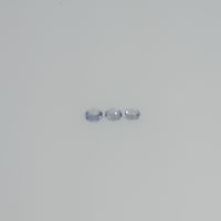 2.5-4.0 mm Natural Whitish Blue Sapphire Loose Cleanish Quality Gemstone Round Diamond Cut - Thai Gems Export Ltd.