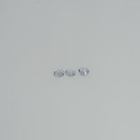 1.5-4.0 mm Natural Whitish Blue Sapphire Loose Cleanish Quality Gemstone Round Diamond Cut