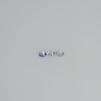 2.5-3.5 mm Natural Whitish Purple Sapphire Loose Cleanish Quality Gemstone Round Diamond Cut
