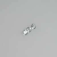 2.5-3.5 mm Natural Yellowish White Sapphire Loose Vs Quality Gemstone Round Diamond Cut