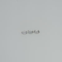 2.5-3.5 mm Natural Yellowish White Sapphire Loose Vs Quality Gemstone Round Diamond Cut