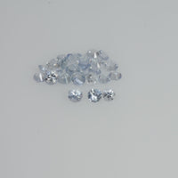 2.5-3.0 mm Natural Bluish White Sapphire Loose Vs Quality Gemstone Round Diamond Cut