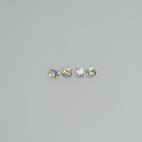 2.5-3.00 mm Natural Yellowish white Sapphire Loose Pk Quality Gemstone Round Diamond Cut - Thai Gems Export Ltd.