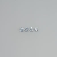 1.5-3.0 mm Natural Bluish white Sapphire Loose Vs Quality Gemstone Round Diamond Cut