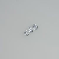 2.5-3.0 mm Natural Bluish white Sapphire Loose Pk Quality Gemstone Round Diamond Cut - Thai Gems Export Ltd.