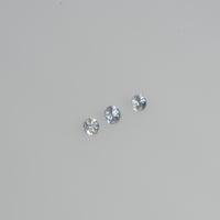 2.5-3.0 mm Natural Bluish white Sapphire Loose Pk Quality Gemstone Round Diamond Cut - Thai Gems Export Ltd.