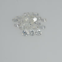 3.0 mm Natural Yellowish white Sapphire Loose Vs Quality Gemstone Round Diamond Cut