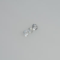 1.5-3.0 mm Natural Yellowish white Sapphire Loose Vs Quality Gemstone Round Diamond Cut