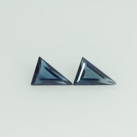4x3 mm Natural Blue Sapphire Loose Gemstone Triangle Cut Pair - Thai Gems Export Ltd.