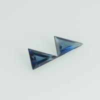 4x3 mm Natural Blue Sapphire Loose Gemstone Triangle Cut Pair - Thai Gems Export Ltd.