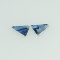 4x3 mm Natural Blue Sapphire Loose Gemstone Triangle Cut Pair - Thai Gems Export Ltd.