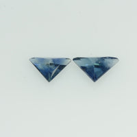 4x3 mm Natural Blue Sapphire Loose Gemstone Triangle Cut Pair - Thai Gems Export Ltd.