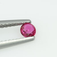 3.4 mm Natural Burma Ruby Loose Gemstone Round Cut