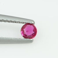 3.4 mm Natural Burma Ruby Loose Gemstone Round Cut