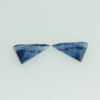 Natural Blue Sapphire Loose Gemstone Triangle Cut Pair