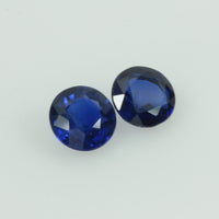 4.5 mm Natural Blue Sapphire Loose Pair Gemstone Round Cut